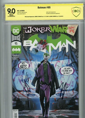 Batman #95 (2020) | 9.0 VF/NM | Sign Jimenez/Tynion Joker Punchline Underbroker - Image 1 of 4