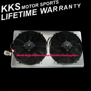 KKS RADIATOR SHROUD 2 16" FAN FOR 88-00 CHEVY GMC C/K 1500 2500 3500 YUKON TAHOE - Foto 1 di 9