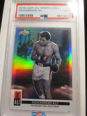 2016 MUHAMMAD ALI LEAF IMMORTAL BOXING CARD 9 PSA GRADED MINT 9 BBA-34 - Image 1 of 2