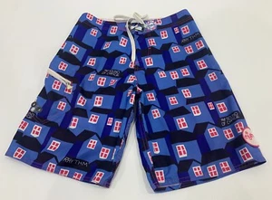 Boys Size 12 Blue RHYTHM Board Shorts - Sound Of Change *Excellent Con* - Picture 1 of 3