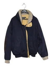 Vintage Herren Nautica Entendaunen Puffer M Medium Wintermantel mit Leder Ellenbogen - Bild 1 von 6