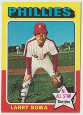 1975 TOPPS PHILLIES LARRY BOWA #420 BASEBALL CARD - UGRADEIT T5
