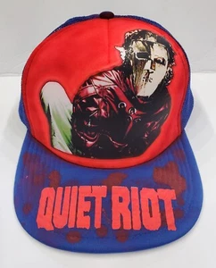 Airbrush Metal Head Black Death Thrash Color Q Riot Iron Mask Trucker Adjustable - Picture 1 of 2