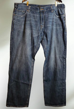 Silver Jeans Co. Eddie Relaxed Fit Straight Leg Stretch Med Wash Blue  42W x 34L