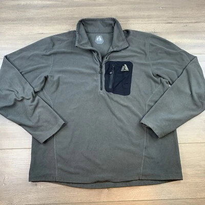 Eddie Bauer First Ascent 1/4 Cremallera Polar Pullover Hombre Grande Acero Gris Chaqueta Foto 1 de 4