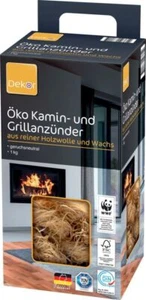 8,95€/kg Öko Grill Holzwolle Holz Kaminanzünder Anzünder Geruchsneutral 1 kg NEU - Bild 1 von 1