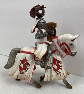 Limas Schleich 05 Caballero y Caballo Am 69 rojas y blancas - Imagen 1 de 6
