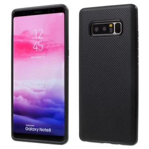 Huawei Y5 2017 Custodia Cover per Cellulare Protezione Protettiva Carbonio Nero - Foto 1 di 7