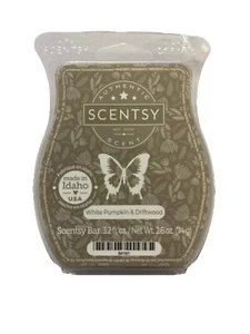 Scentsy “WHITE PUMPKIN & DRIFTWOOD” Wax Bar Melt 3.2 fl oz RETIRED - Picture 1 of 2