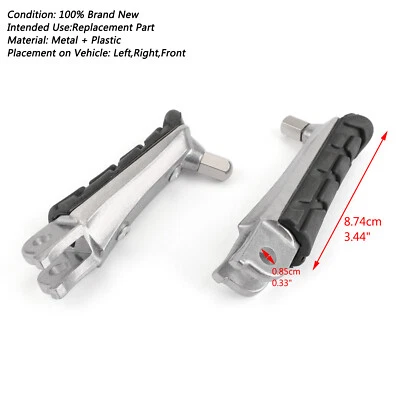 Clavijas de pie delanteras para Honda CBR600 VTR250 CBR1000F CBR900RR VTR1000 RC51 CB1300 EE. UU. Foto 1 de 4