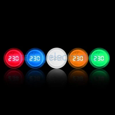 22MM AC60-500V LED Voltmeter Voltage Meter Indicator Pilot Light