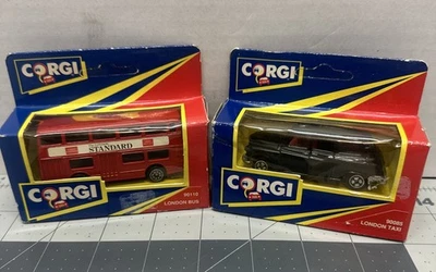 Corgi Juniors 90110 London Bus MIB And90085 London Taxi - Image 1 of 2
