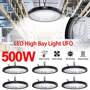 6x UFO LED iluminación de nave foco de techo lámpara de taller lámpara industrial lámpara - Imagen 1 de 12