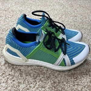 Adidas By Stella McCartney Ultraboost 20 2.0 Green Blue EG1070 Sz 9.5 Sneakers - Picture 1 of 12
