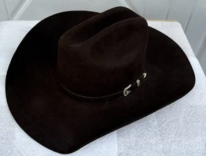 Cappello uomo Stetson marrone western XXX lana taglia 7 vintage stile cowboy USA - Foto 1 di 16
