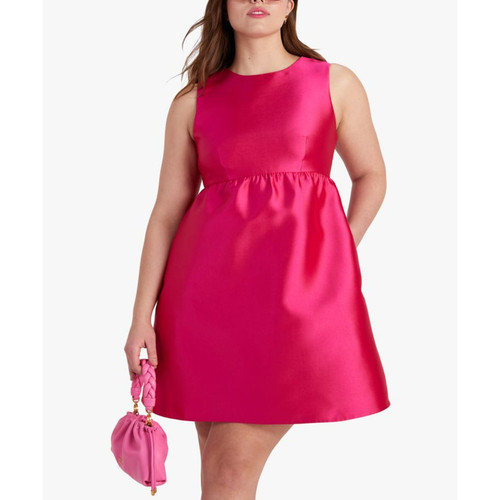 Mini Abito Kate Spade Schiena Aperta Lucille Rosso Poliestere Taglia 16 Nuovo con etichette