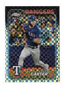 2024 Topps Chrome - Evan Carter #136 X-Fractor (RC) - Picture 1 of 2