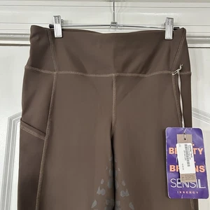 NWT Goode Rider Energy Breech F/S Silicone Grip Tights Women’s 28R Brown Horse - Picture 1 of 17
