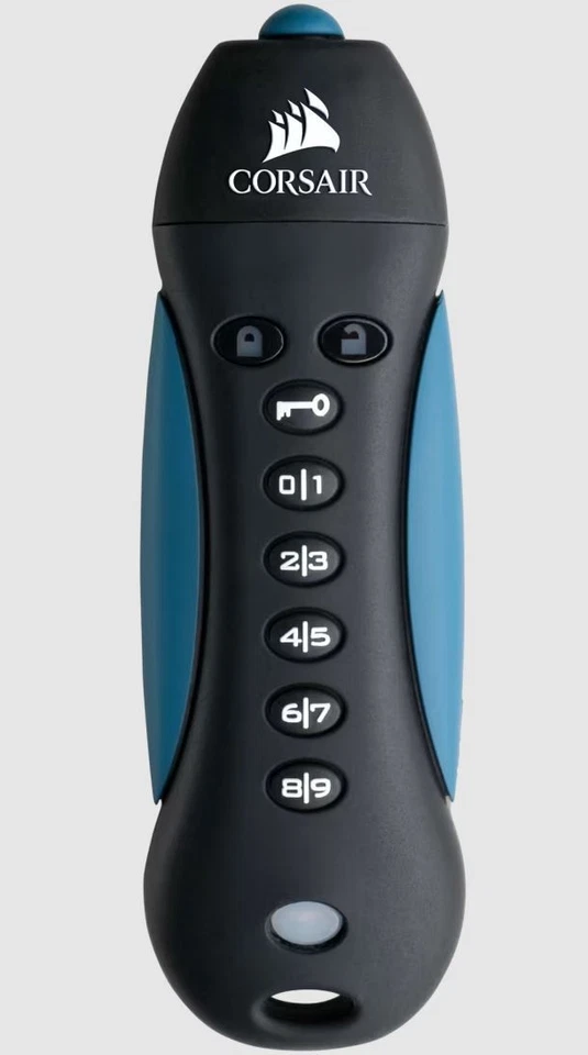 Corsair Padlock 3 256GB Secure USB 3.0 Flash Drive with Keypad - Secure 256-bit - Image 1 of 1