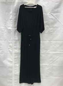 Chico's Women's Black Kimono Sleeve Jumpsuit - Size 1P - Picture 1 of 3