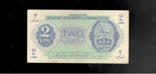 Tripolitania (Libya), 1943, British Occupation, 2 Lire, P-M2, CRISP EF! - Image 1 of 2