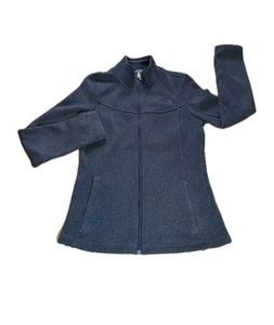 North Face Jacke Damen mittelgrau Maggy Pullover Fleece Full Zip Outdoor - Bild 1 von 4