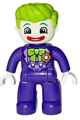 LEGO DUPLO El Guasón Figura Batman Aventuras DC Supervillano Minifigura Púrpura Foto 1 de 3