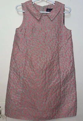Vestido Lili Gaufrette 6 Niñas Rosa Neón Estampado Leopardo con Bolsillos Foto 1 de 4