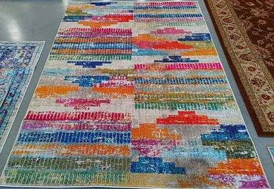 Alfombra Mancha Trasera Marfil/Multi 5'-3" x 7'-6", Precio Reducido 1172775265 MAD417C-5 Foto 1 de 4