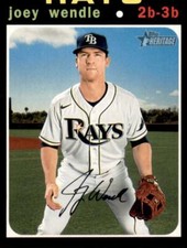 2020 Heritage High Number Base #574 Joey Wendle - Tampa Bay Rays