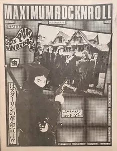 MAXIMUM ROCKNROLL Punk Rock Magazine Fanzine #10 December 1983 Japan Hardcore - Foto 1 di 1