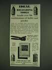 1933 Lyman Idea Reloading Tools Ad - Single Bullet Mould and Bullets