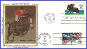 USA3 #C106 U/A COLORANO SILK 2 FDC Combo2 Herren Turnen Olympische Sommerspiele - Bild 1 von 1