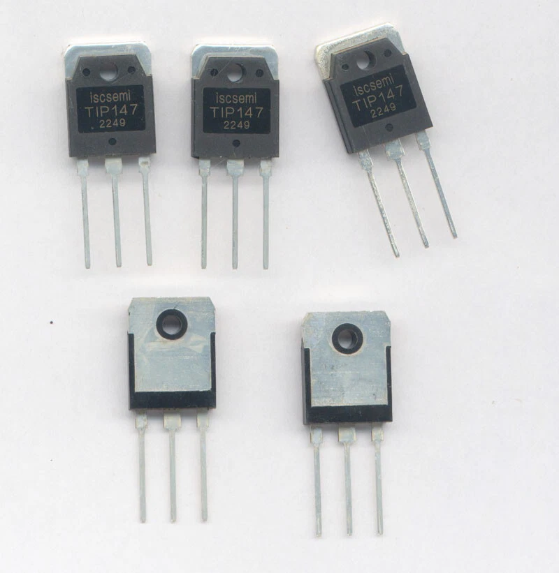 5 x DARLINGTON TRANSISTOR PNP TIP147  100V  10A  TO3P - Bild 1 von 1