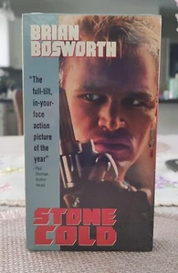 Stone Cold VHS Brian Bosworth RCA Columbia Pictures Biker Gang Action 1991 - Picture 1 of 6