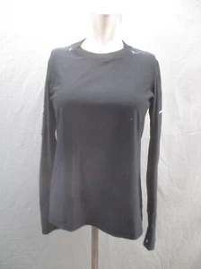 NIKE MATTHEW Size L Kids Unisex BLK Mesh Long Sleeve Breathable Athletic Top 430 - Picture 1 of 9