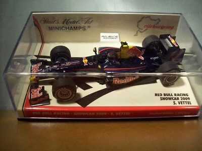 1/43 MINICHAMPS 403 090085 RED BULL SHOWCAR 2009 SEBASTIAN VETTEL NURBURGRING - Image 1 of 4