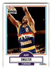 1990-91 Fleer Alex English Denver Nuggets #48