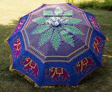 Indien Cotton Handmade Garden Umbrella Large Parasol Patio Outdoor Umbrella 90"