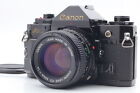 [near Mint] Canon A-1 Black 35mm Slr Film Camera New Fd Lens 50mm F/1.4 Japan