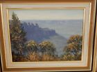 Blue Mountains, Australia by John Emmett signed & dated 1988 & original frame
