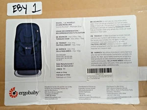 Ergobaby Evolve 3-in-1 Bouncer Multi Position Baby Bouncer Seat - Midnight Blue - Picture 1 of 6