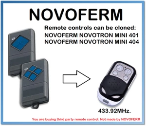 Duplicador de mando a distancia para NOVOFERM NOVOTRON MINI 401, 404 433,92 MHz. - Imagen 1 de 6