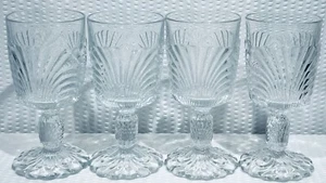 Lot Of 4 ~ Cambridge Caprice Clear Wine Glass ~ 6 5/8” ~ EC! - Picture 1 of 12