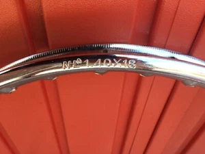 New chrome steel 1.40 x 18 36 hole wheel rim CG125 - Picture 1 of 2