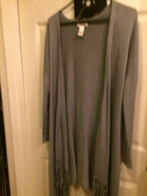 Suéter largo con flecos para mujer Kenar Foto 1 de 2