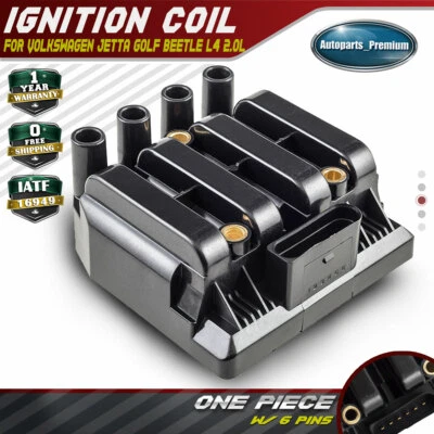 Ignition Coil for Volkswagen Jetta 01-05 Golf Beetle Golf City Jetta City 2.0L - Image 1 of 4