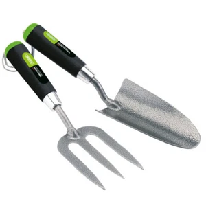 Draper Garden Carbon Steel Heavy Duty Hand Fork and Trowel Set 65960 - Picture 1 of 4