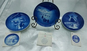 Lot of 3 Royal Copenhagen Christmas Plates 1972 & 1973   - Picture 1 of 5