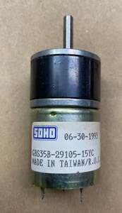 Motor SOHO GBS35B-29105-15Y 3 Stage Gear Motor 19.7:1 ratio 12V No Load 377rpm - Picture 1 of 5